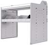 18-3830-3W Workbench 34.5"Wide x 18.5"Deep x 30"high with 1 high divider shelf and a 1.5" thick hardwood worktop