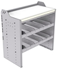 18-3836-2W Workbench 34.5"Wide x 18.5"Deep x 36"high with 2 standard divider shelves and a 1.5" thick hardwood worktop