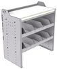 18-3836-4W Workbench 34.5"Wide x 18.5"Deep x 36"high with 2 high divider shelves and a 1.5" thick hardwood worktop