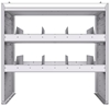 18-3836-4W Workbench 34.5"Wide x 18.5"Deep x 36"high with 2 high divider shelves and a 1.5" thick hardwood worktop