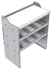 18-3842-2W Workbench 34.5"Wide x 18.5"Deep x 42"high with 2 standard divider shelves and a 1.5" thick hardwood worktop