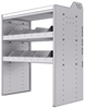 18-3842-4W Workbench 34.5"Wide x 18.5"Deep x 42"high with 2 high divider shelves and a 1.5" thick hardwood worktop