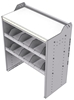 18-3842-4W Workbench 34.5"Wide x 18.5"Deep x 42"high with 2 high divider shelves and a 1.5" thick hardwood worktop