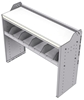 18-4536-3W Workbench 43"Wide x 15.5"Deep x 36"high with 1 high divider shelf and a 1.5" thick hardwood worktop