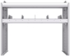 18-4536-3W Workbench 43"Wide x 15.5"Deep x 36"high with 1 high divider shelf and a 1.5" thick hardwood worktop