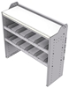 18-4542-2W Workbench 43"Wide x 15.5"Deep x 42"high with 2 standard divider shelves and a 1.5" thick hardwood worktop