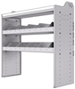 18-4542-4W Workbench 43"Wide x 15.5"Deep x 42"high with 2 high divider shelves and a 1.5" thick hardwood worktop