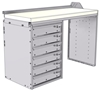18-4830-LD Workbench 43"Wide x 18.5"Deep x 30"high with a 6 Drawer unit on Left hand side