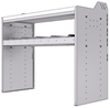 18-4836-1W Workbench 43"Wide x 18.5"Deep x 36"high with 1 standard divider shelf and a 1.5" thick hardwood worktop