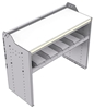 18-4836-1W Workbench 43"Wide x 18.5"Deep x 36"high with 1 standard divider shelf and a 1.5" thick hardwood worktop