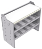 18-4836-2W Workbench 43"Wide x 18.5"Deep x 36"high with 2 standard divider shelves and a 1.5" thick hardwood worktop