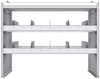 18-4836-4W Workbench 43"Wide x 18.5"Deep x 36"high with 2 high divider shelves and a 1.5" thick hardwood worktop