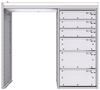 18-4836-RD Workbench 43"Wide x 18.5"Deep x 36"high with a 6 Drawer unit on Right hand side