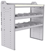 18-4842-2W Workbench 43"Wide x 18.5"Deep x 42"high with 2 standard divider shelves and a 1.5" thick hardwood worktop