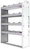 20-3148-4 Square back shelf unit 36"Wide x 11.5"Deep x 48"High with 4 shelves