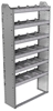 20-3172-6 Square back shelf unit 36"Wide x 11.5"Deep x 72"High with 6 shelves