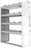 20-3348-4 Square back shelf unit 36"Wide x 13.5"Deep x 48"High with 4 shelves