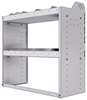 20-3536-2 Square back shelf unit 36"Wide x 15.5"Deep x 36"High with 2 shelves