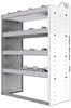 20-3548-4 Square back shelf unit 36"Wide x 15.5"Deep x 48"High with 4 shelves