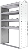 20-3558-4 Square back shelf unit 36"Wide x 15.5"Deep x 58"High with 4 shelves