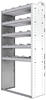 20-3572-5 Square back shelf unit 36"Wide x 15.5"Deep x 72"High with 5 shelves