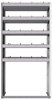 20-3572-5 Square back shelf unit 36"Wide x 15.5"Deep x 72"High with 5 shelves
