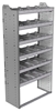 20-3572-6 Square back shelf unit 36"Wide x 15.5"Deep x 72"High with 6 shelves