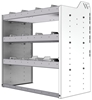 20-3836-3 Square back shelf unit 36"Wide x 18.5"Deep x 36"High with 3 shelves