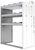 20-3848-3 Square back shelf unit 36"Wide x 18.5"Deep x 48"High with 3 shelves