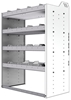 20-3848-4 Square back shelf unit 36"Wide x 18.5"Deep x 48"High with 4 shelves