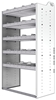 20-3863-5 Square back shelf unit 36"Wide x 18.5"Deep x 63"High with 5 shelves