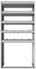 20-3872-5 Square back shelf unit 36"Wide x 18.5"Deep x 72"High with 5 shelves