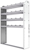 20-4163-4 Square back shelf unit 48"Wide x 11.5"Deep x 63"High with 4 shelves