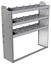 20-4348-3 Square back shelf unit 48"Wide x 13.5"Deep x 48"High with 3 shelves