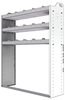 20-4358-3 Square back shelf unit 48"Wide x 13.5"Deep x 58"High with 3 shelves