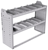 20-4536-2 Square back shelf unit 48"Wide x 15.5"Deep x 36"High with 2 shelves