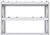 20-4536-2 Square back shelf unit 48"Wide x 15.5"Deep x 36"High with 2 shelves