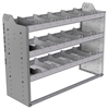 20-4536-3 Square back shelf unit 48"Wide x 15.5"Deep x 36"High with 3 shelves