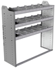 20-4548-3 Square back shelf unit 48"Wide x 15.5"Deep x 48"High with 3 shelves