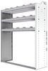 20-4558-3 Square back shelf unit 48"Wide x 15.5"Deep x 58"High with 3 shelves