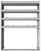 20-4563-4 Square back shelf unit 48"Wide x 15.5"Deep x 63"High with 4 shelves