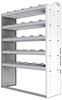 20-4563-5 Square back shelf unit 48"Wide x 15.5"Deep x 63"High with 5 shelves