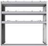 20-4848-3 Square back shelf unit 48"Wide x 18.5"Deep x 48"High with 3 shelves