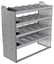20-4848-4 Square back shelf unit 48"Wide x 18.5"Deep x 48"High with 4 shelves