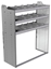 20-4858-3 Square back shelf unit 48"Wide x 18.5"Deep x 58"High with 3 shelves