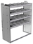 20-4858-4 Square back shelf unit 48"Wide x 18.5"Deep x 58"High with 4 shelves