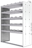 20-4863-5 Square back shelf unit 48"Wide x 18.5"Deep x 63"High with 5 shelves