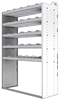 20-4872-5 Square back shelf unit 48"Wide x 18.5"Deep x 72"High with 5 shelves
