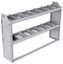 20-5136-2 Square back shelf unit 56"Wide x 11.5"Deep x 36"High with 2 shelves