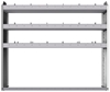20-5148-3 Square back shelf unit 56"Wide x 11.5"Deep x 48"High with 3 shelves